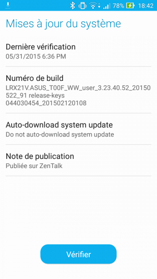 Android 5.0 Lollipop est disponible pour le Zenfone 5 !