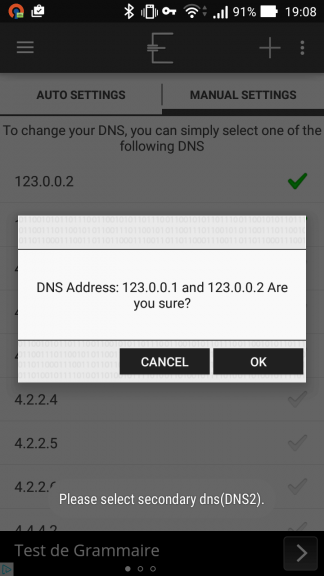 Modifier ses serveurs DNS
