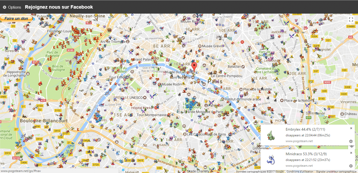 rocketmap pokémon scan